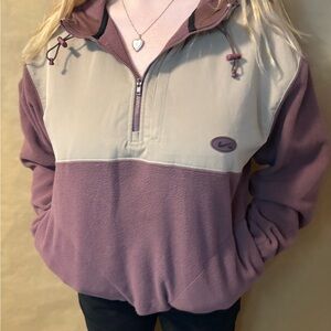 Nike Purple and Gray Pullover Hoodie